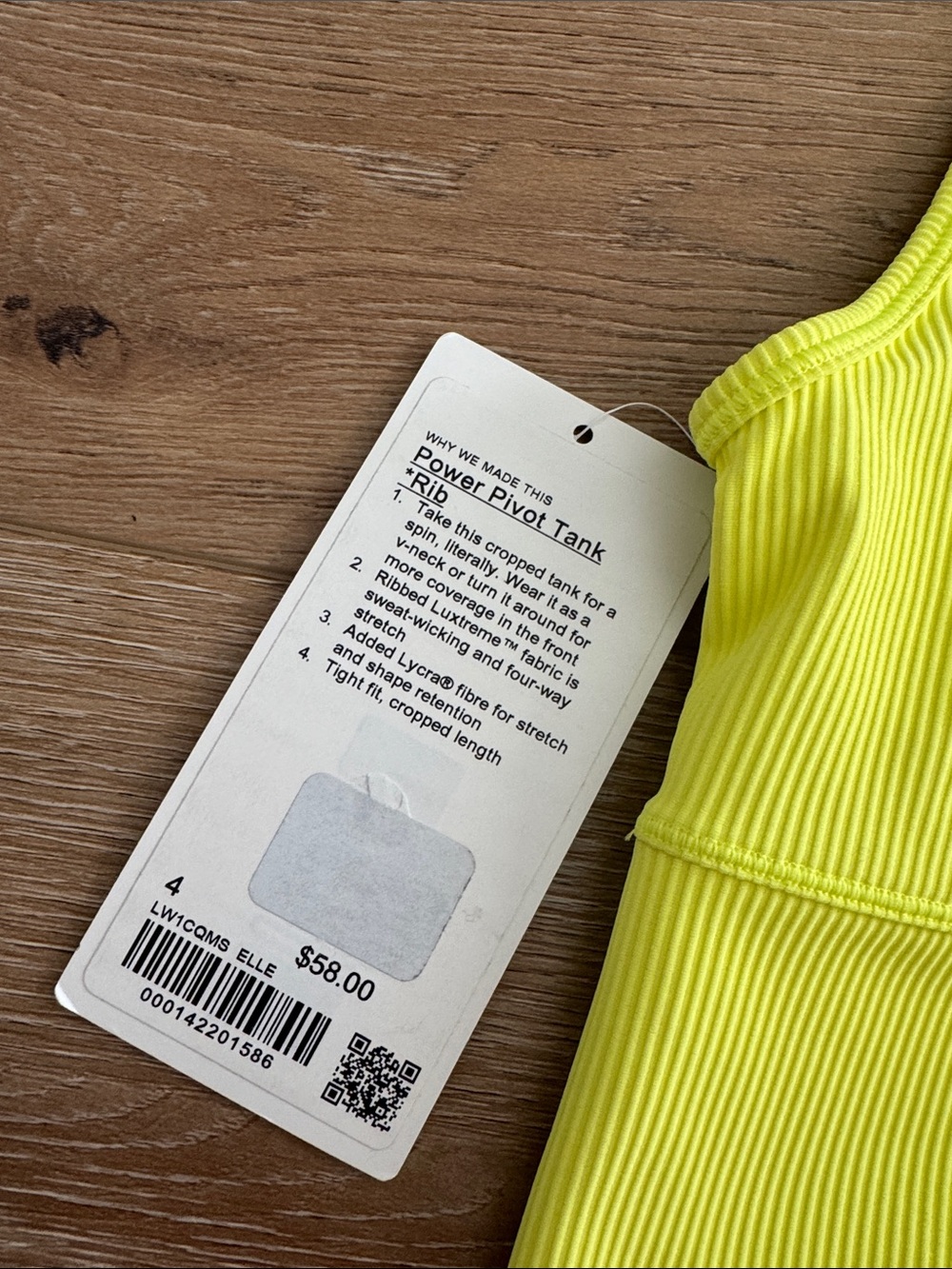 Lululemon Power Pivot Ribbed Tank Top - Picture 5 of 5